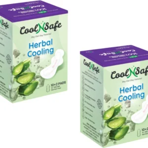 CoolNSafe All-Day Comfort Sanitary Pads XL(280MM) | Pack of 2